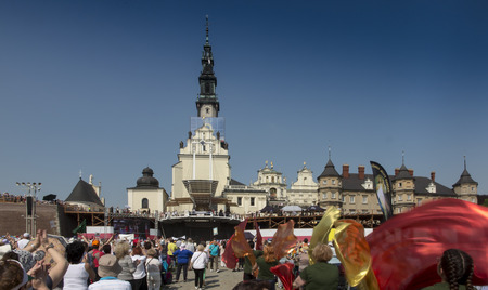 Czestochowa, Poland, May 20, 2017: XXII Polish Nationwide Rehabilitation in the Holy Spirit on Jasna Gora in Czestochowaのeditorial素材