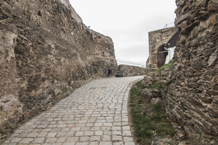Bolkow, Poland, 6 December 2018: Entrance gate to the Bolkow castle in Lower Silesia in Polandのeditorial素材