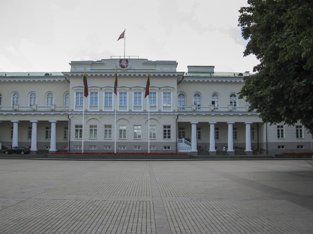 Presidential Palace located in Vilnius Old Town, is the official office and eventual official residence of the President of Lithuaniaのeditorial素材