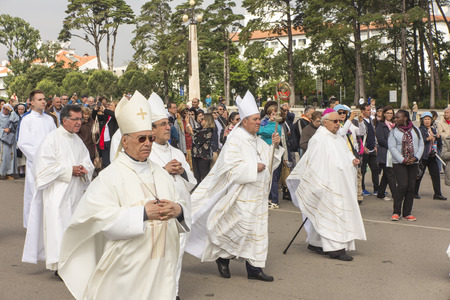 FATIMA, PORTUGAL - June 13, 2018: Church ceremonies related to the apparitions of Our Lady of...