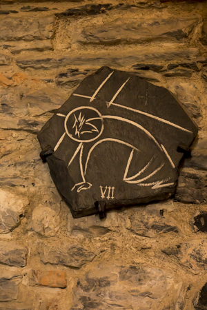 La Salette, France, June 26 2019: Station VII, Way of the Cross in the church at the Shrine of Our Lady in La Salette in the French Alpsのeditorial素材