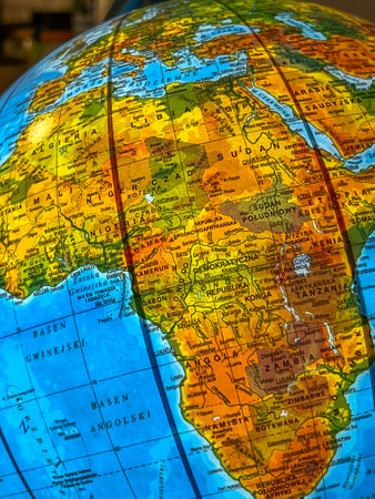 An illuminated globe as an educational gift for children, arousing curiosity about the world.の写真素材