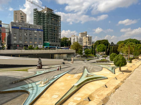 Nicosia, Cyprus, October 15, 2024: American College and neighboring buildings in the capital of Cyprus, Nicosia.の写真素材