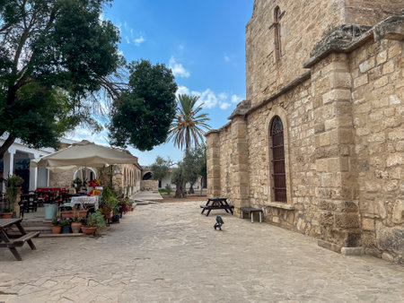 Saint Barnabas Icon Museum and Archaeological Site (prevously a church) in Northern (Turkish) Cyprus in the Enkomi area.の写真素材