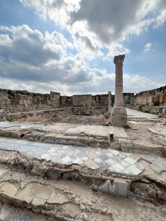 Salamina, Cyprus, October 17, 2024: Salamina - an ancient city and port located in Cyprus. Currently...