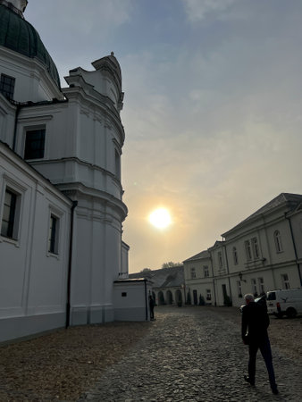 Basilica of the Nativity of the Blessed Virgin Mary in Chelm in Poland.の写真素材