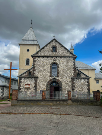 The Passion-Marian Sanctuary in Wasosz Gorny, Poland, near Czestochowa.の写真素材