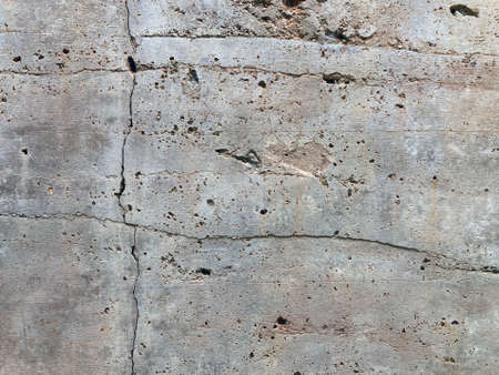 Concrete Wall - Texture of Old Cracked Rough Concrete Wall for Background.