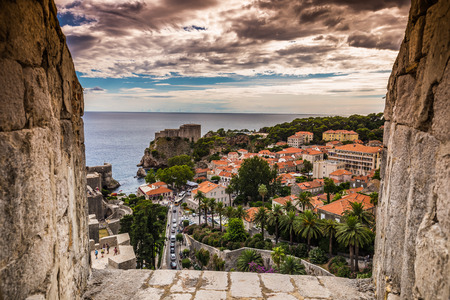 View from the fortress of Dubrovnik, Croatiaのeditorial素材