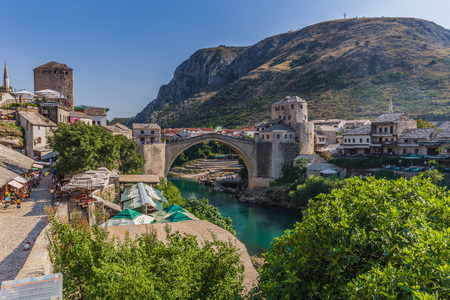 Mostar old town, Bosniaのeditorial素材