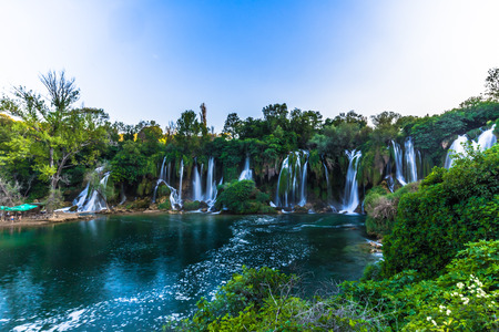 Panorama of Kravice waterfalls, Bosniaのeditorial素材