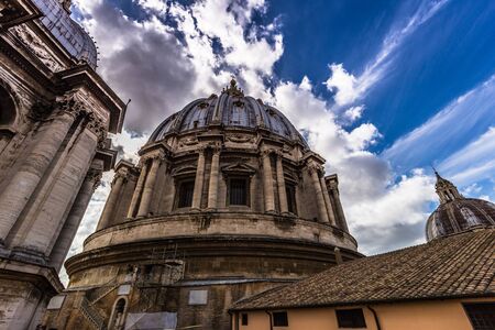 May 30, 2016:Main Cupula of the Saint Peter's Basilica, Vatican Cityのeditorial素材