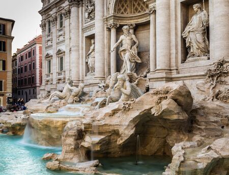 May 30, 2016: Cascades of the Trevi Fountain , Romeのeditorial素材