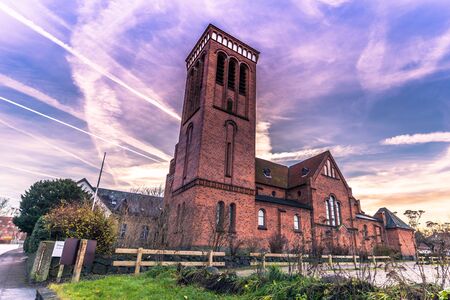 December 04, 2016: A church in the town of Roskilde, Denmark