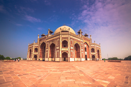 October 29, 2014: Detail of the Humayun Tomb in New Delhi, Indiaの写真素材