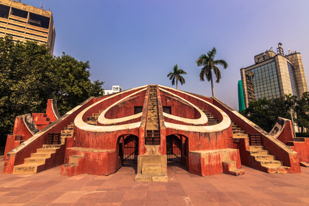 October 27, 2014: Jantar Mantar Obervatory in New Delhi, Indiaのeditorial素材