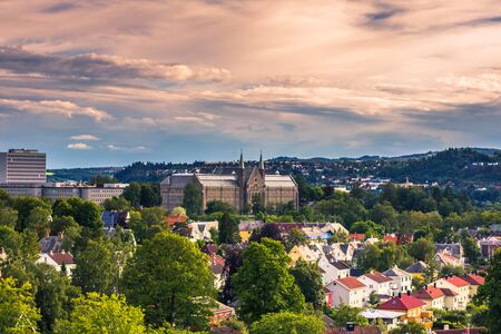 July 28, 2015: Panorama of the University of Trondheim, Norway