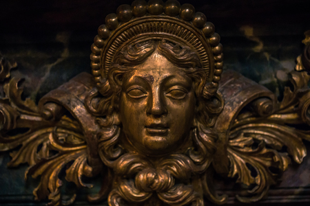 January 21, 2017: Detail of the decoration of the Cathedral of Stockholm, Swedenのeditorial素材