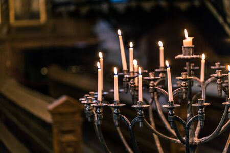 January 21, 2017: Details of the decoration inside the German church of the old town of Stockholm, Swedenのeditorial素材