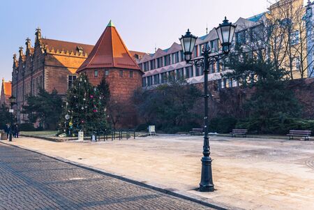 January 28, 2017:  Buildings by the Golden gate of Gdansk, Polandのeditorial素材