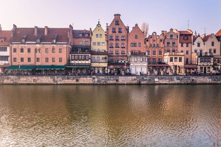 January 28, 2017: Old town harbor of Gdansk, Polandのeditorial素材