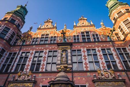January 28, 2017: Long Market Square of Gdansk, Poland