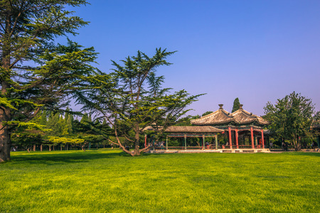 Beijing, China - July 20, 2014: Gardens of the Temple of Heaven complexのeditorial素材