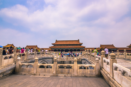 Beijing, China - July 20, 2014: Palace of the Forbidden Cityのeditorial素材