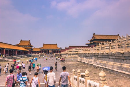 Beijing, China - July 20, 2014: The Forbidden Cityのeditorial素材