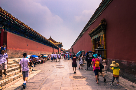 Beijing, China - July 20, 2014: The Forbidden Cityのeditorial素材