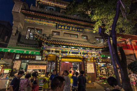 Xi'an, China - July 22, 2014: The Muslim quarter of Xi'anのeditorial素材
