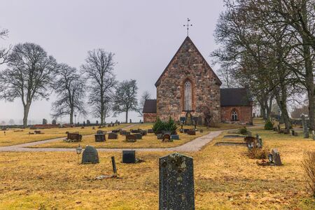 Hatuna, Sweden - April 1, 2017: Church of Hatuna, Swedenのeditorial素材