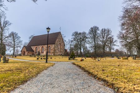Hatuna, Sweden - April 1, 2017: Church of Hatuna, Swedenのeditorial素材