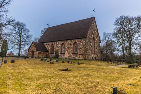 Hatuna, Sweden - April 1, 2017: Church of Hatuna, Swedenの写真素材