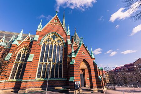 Gothenburg, Sweden - April 14, 2017: Oscar Fredrik Church in Gothenburg, Swedenのeditorial素材