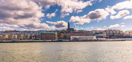 Gothenburg, Sweden - April 14, 2017: Panorama of the coast of Gothenburg, Swedenのeditorial素材