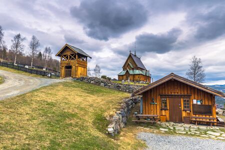 Reinli, Norway - May 13, 2017: Stave Church of Reinli, Norwayのeditorial素材