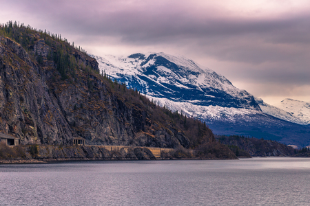 Valdres, Norway - May 13, 2017: Fjord in the countryside of Valdres, Norwayのeditorial素材
