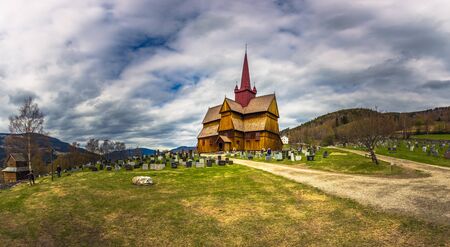 Ringebu, Norway - May 13, 2017:  Ringebu Stave Church, Norwayのeditorial素材