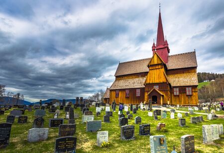Ringebu, Norway - May 13, 2017:  Ringebu Stave Church, Norwayのeditorial素材