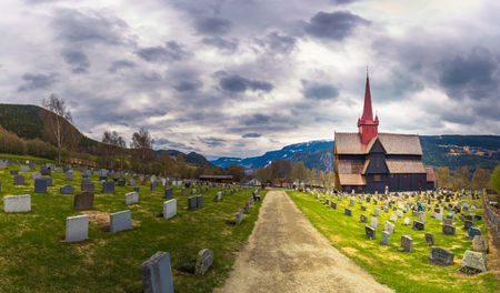 Ringebu, Norway - May 13, 2017:  Ringebu Stave Church, Norwayのeditorial素材