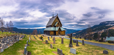 Reinli, Norway - May 13, 2017: Stave Church of Reinli, Norwayのeditorial素材