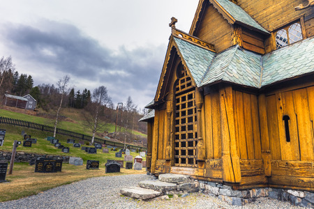 Reinli, Norway - May 13, 2017: Stave Church of Reinli, Norwayのeditorial素材