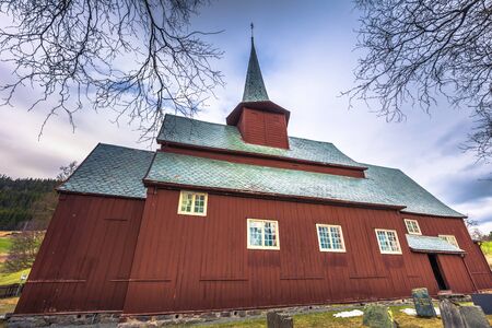 Hegge, Norway - May 13, 2017: Hegge Stave Church, Norwayのeditorial素材