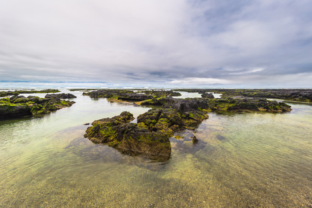 Galapagos Islands - August 26, 2017: Landscape of the Lava tunnels of Isabela Island, Galapagos Islands, Ecuadorのeditorial素材