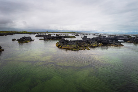 Galapagos Islands - August 26, 2017: Landscape of the Lava tunnels of Isabela Island, Galapagos Islands, Ecuadorのeditorial素材