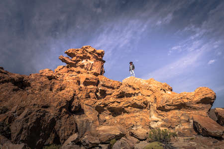 Eduardo Avaroa National Park - July 19, 2017: Tourist in Lost Italy, Eduardo Avaroa National Park, Boliviaのeditorial素材