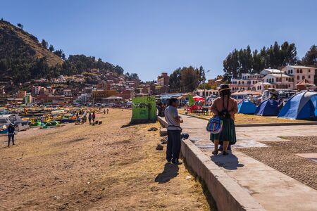 Copacabana - July 29, 2017: Copacabana, Boliviaのeditorial素材