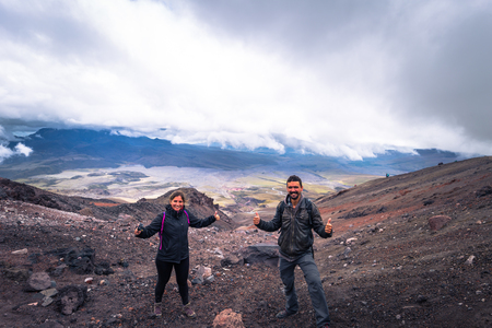 Cotopaxi - August 18, 2018: Refuge at 5000 meters of altitude in Cotopaxi National Park, Ecuadorのeditorial素材