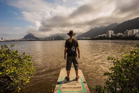 Rio de Janeiro - June 20, 2017: Tourist by the Ipanema area of Rio de Janeiro, Brazilの写真素材